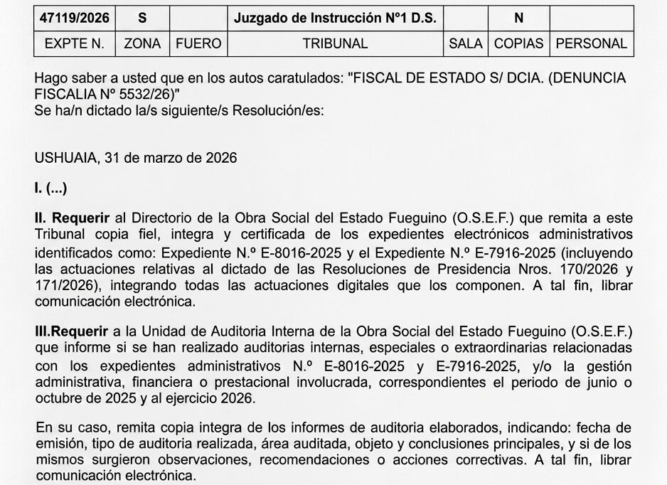 OSEF: Elvia Agüero la Justicia “empezó a moverse” y exige explicaciones por la gestión