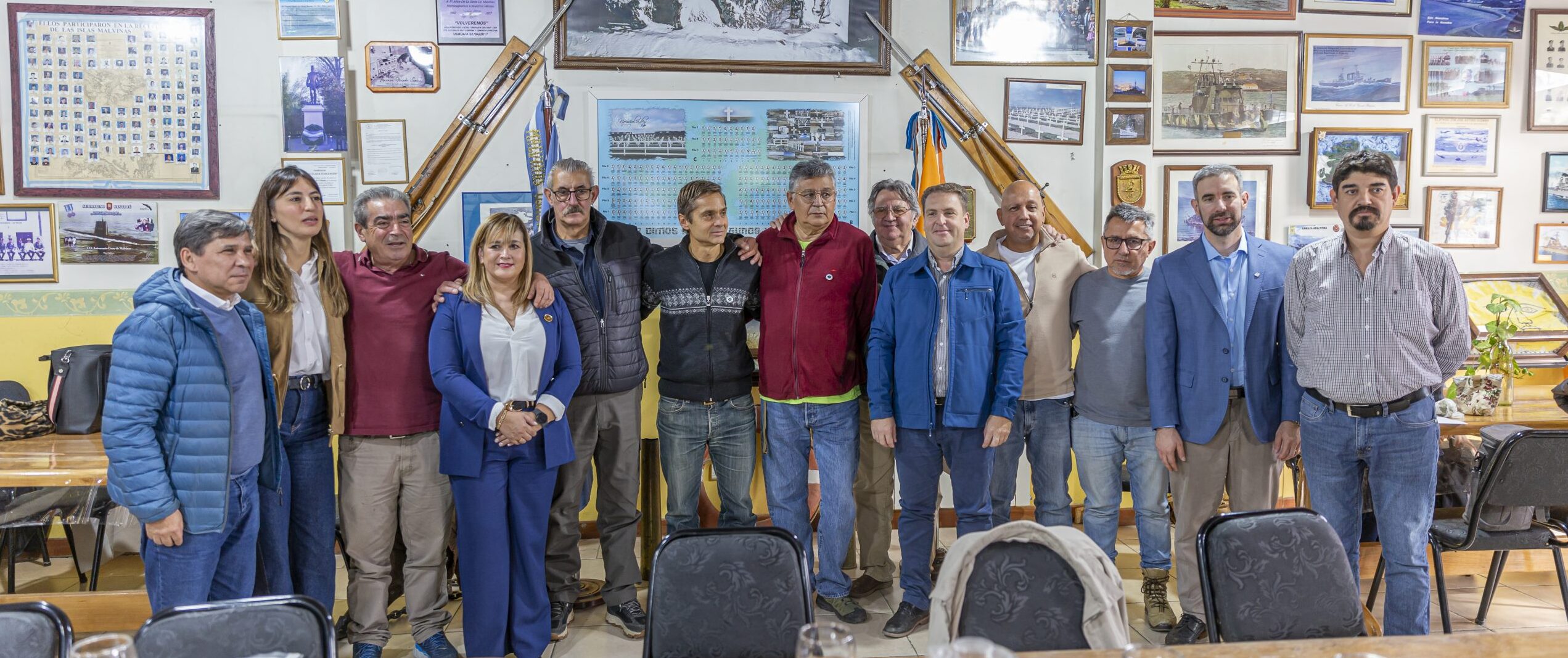 Sciurano destacó el trabajo de la Comisión Malvinas en el Centro de Excombatientes