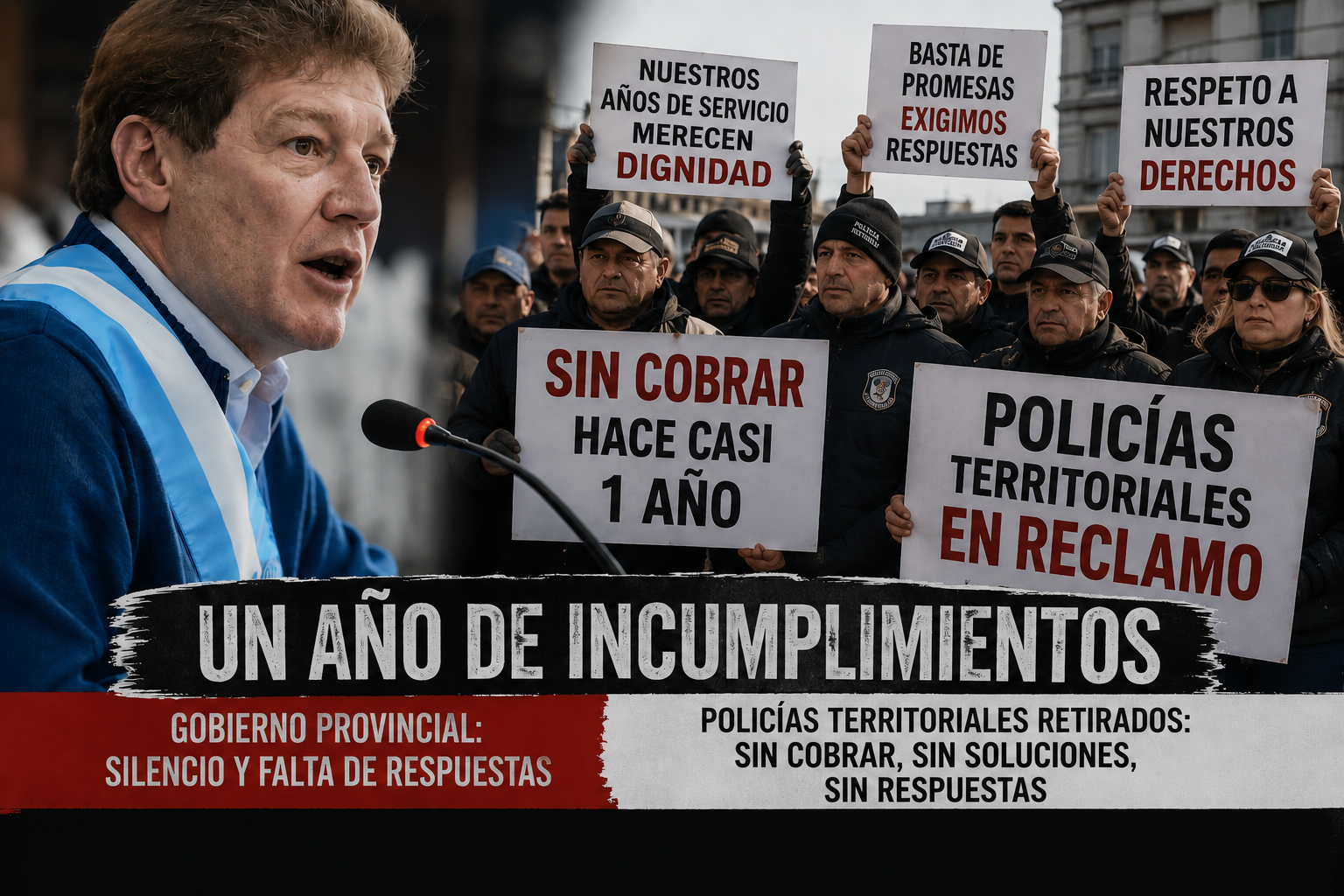 Alfredo Gatti denunció “abandono” hacia los policías territoriales