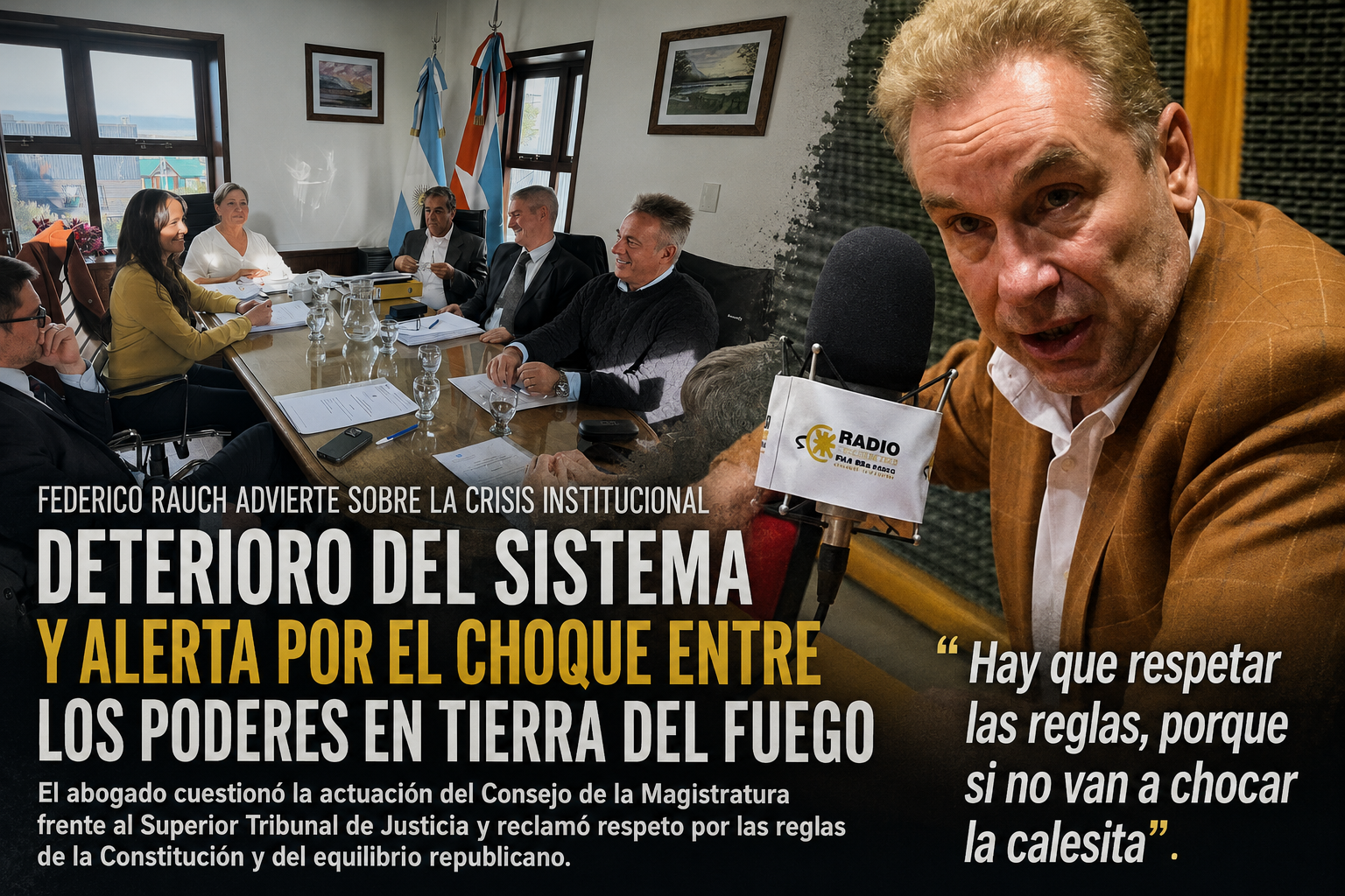 “Van a chocar la calesita”: Federico Rauch advirtió sobre la crisis institucional en la provincia