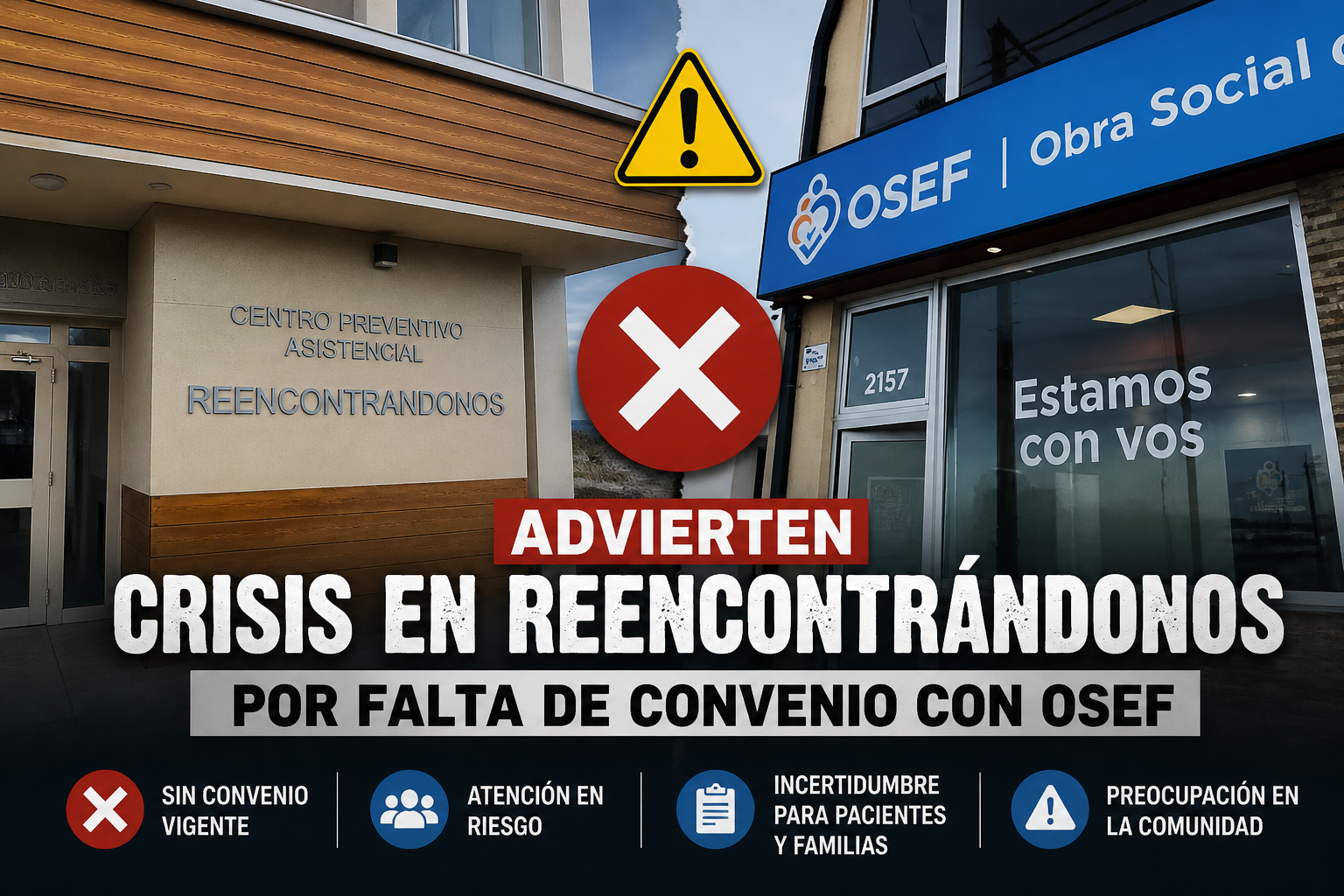 Advierten crisis en Reencontrándonos por falta de convenio con OSEF