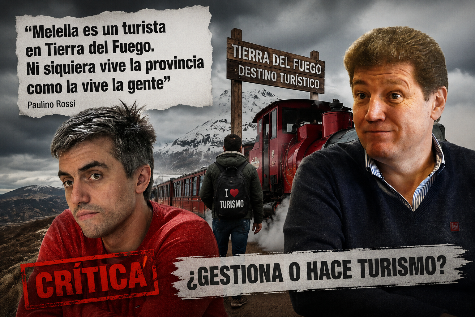 Rossi: “Melella es un turista en Tierra del Fuego. Ni siquiera vive la provincia como la vive la gente”