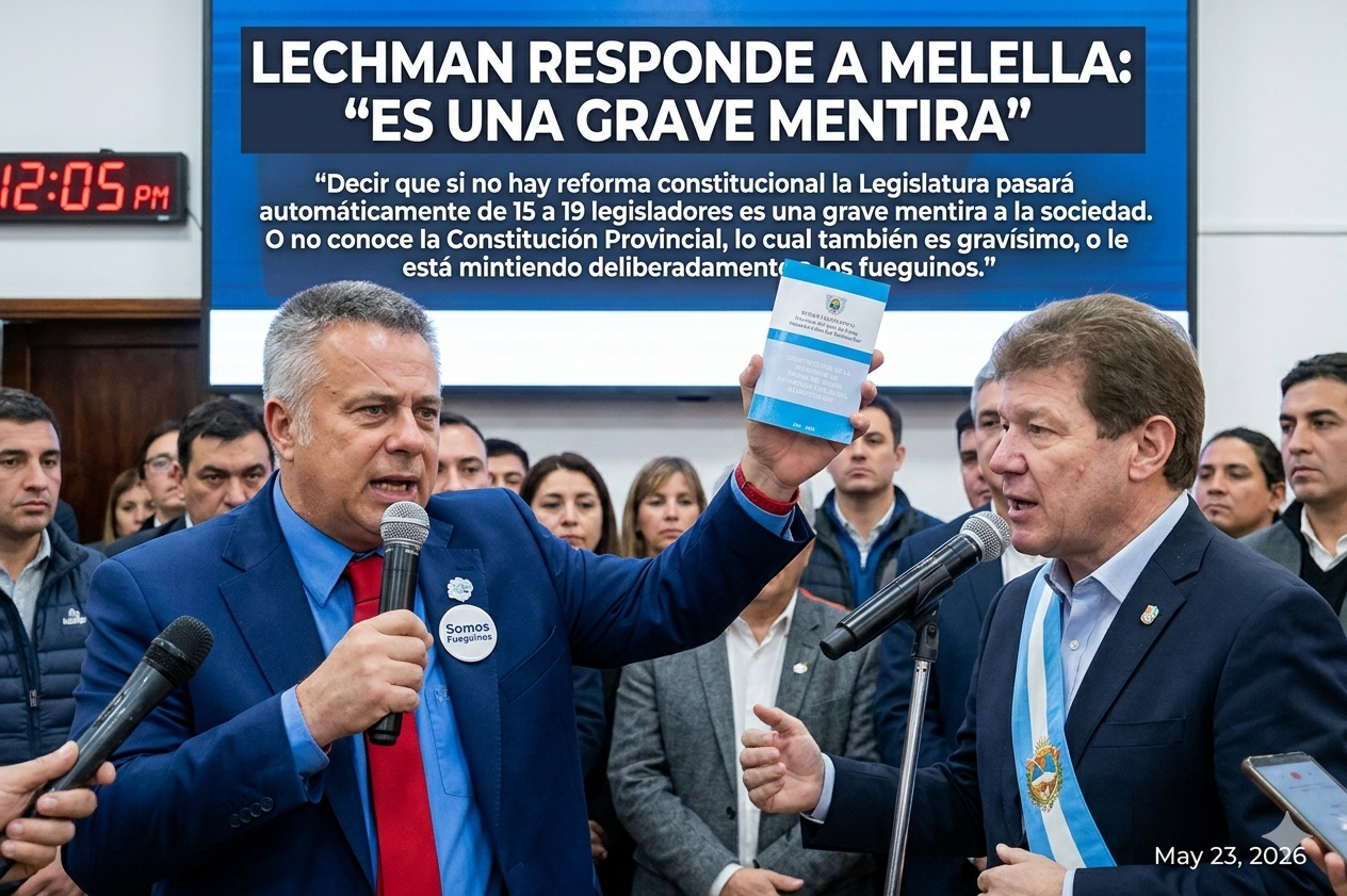 “Son graves mentiras”: Lechman negó que la Legislatura pase automáticamente a 19 miembros