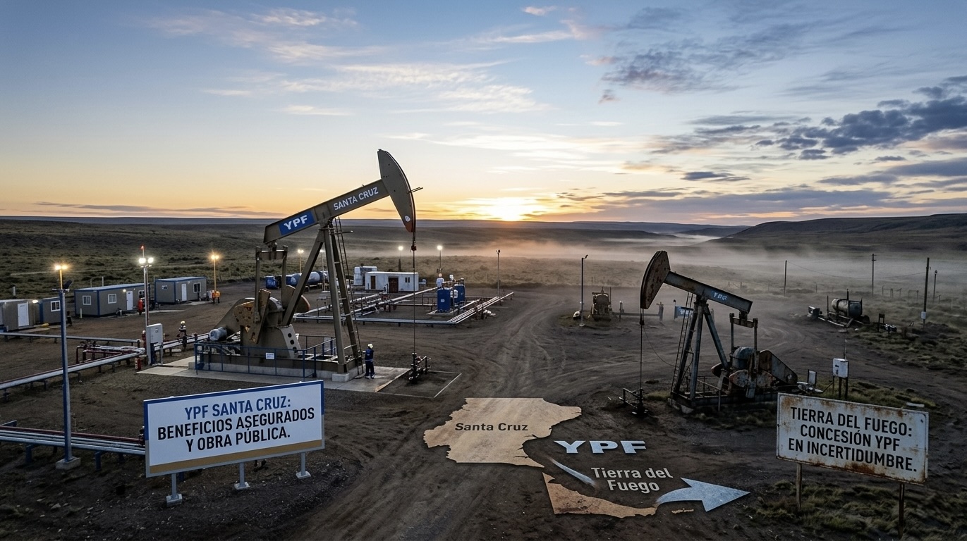 Salida de YPF: Santa Cruz aseguró beneficios, Tierra del Fuego enfrenta incertidumbre