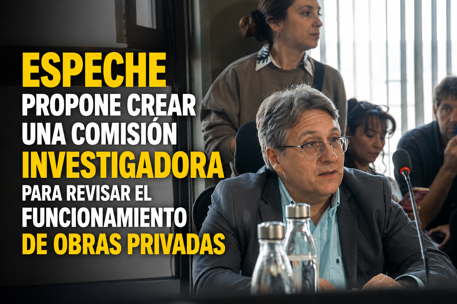 Espeche propone crear una Comisión Investigadora para revisar el funcionamiento de Obras Privadas