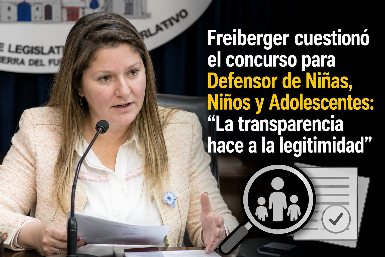 Freiberger cuestionó el concurso para Defensor de Niñas, Niños y Adolescentes: “La transparencia hace a la legitimidad”