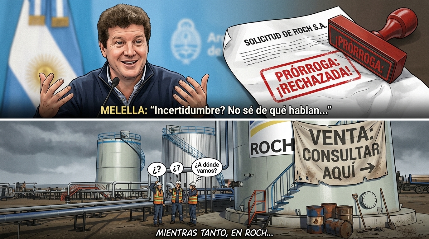 El Gobierno rechazó la prórroga de Roch y crece la incertidumbre sobre tres áreas petroleras