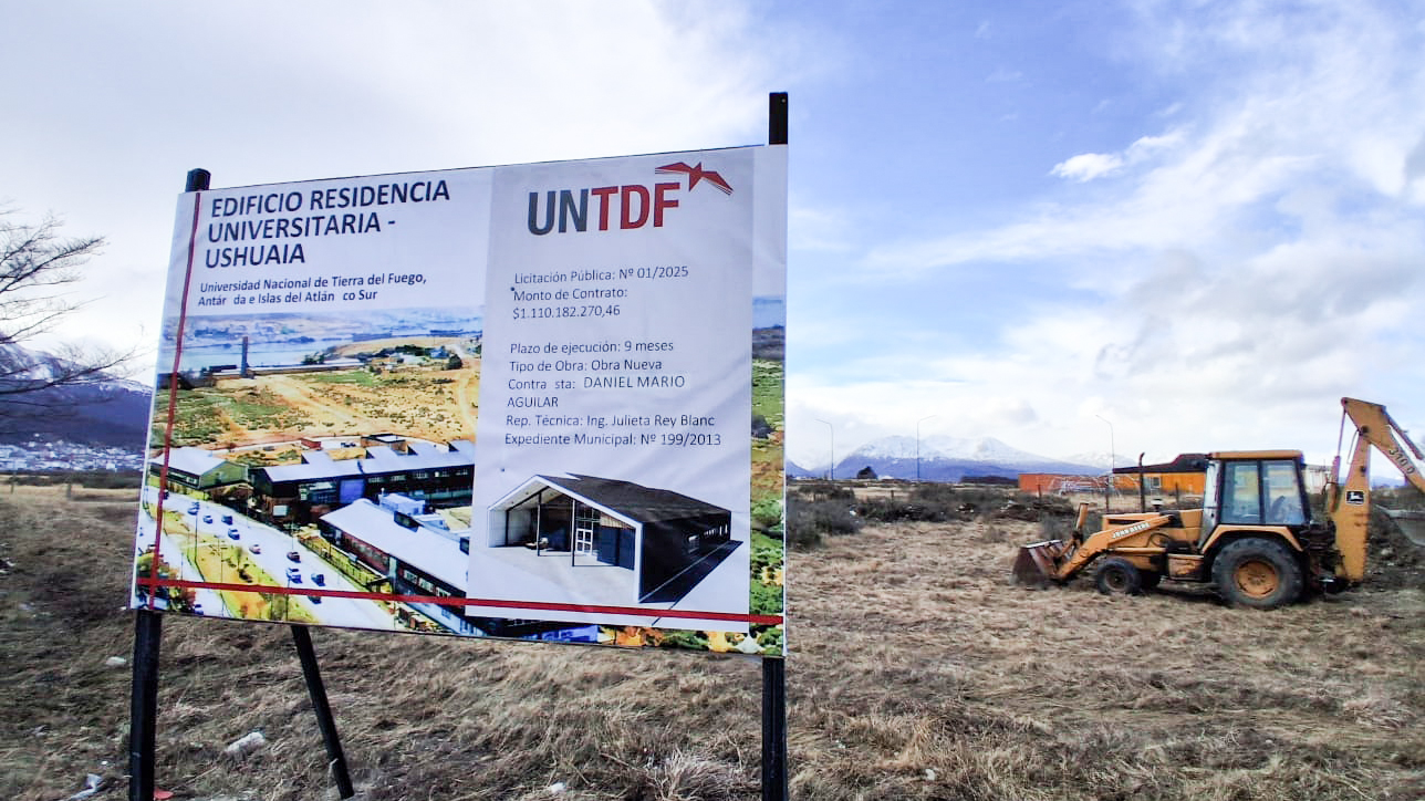 Comenzó la construcción de la Residencia Universitaria en el Campus de Ushuaia