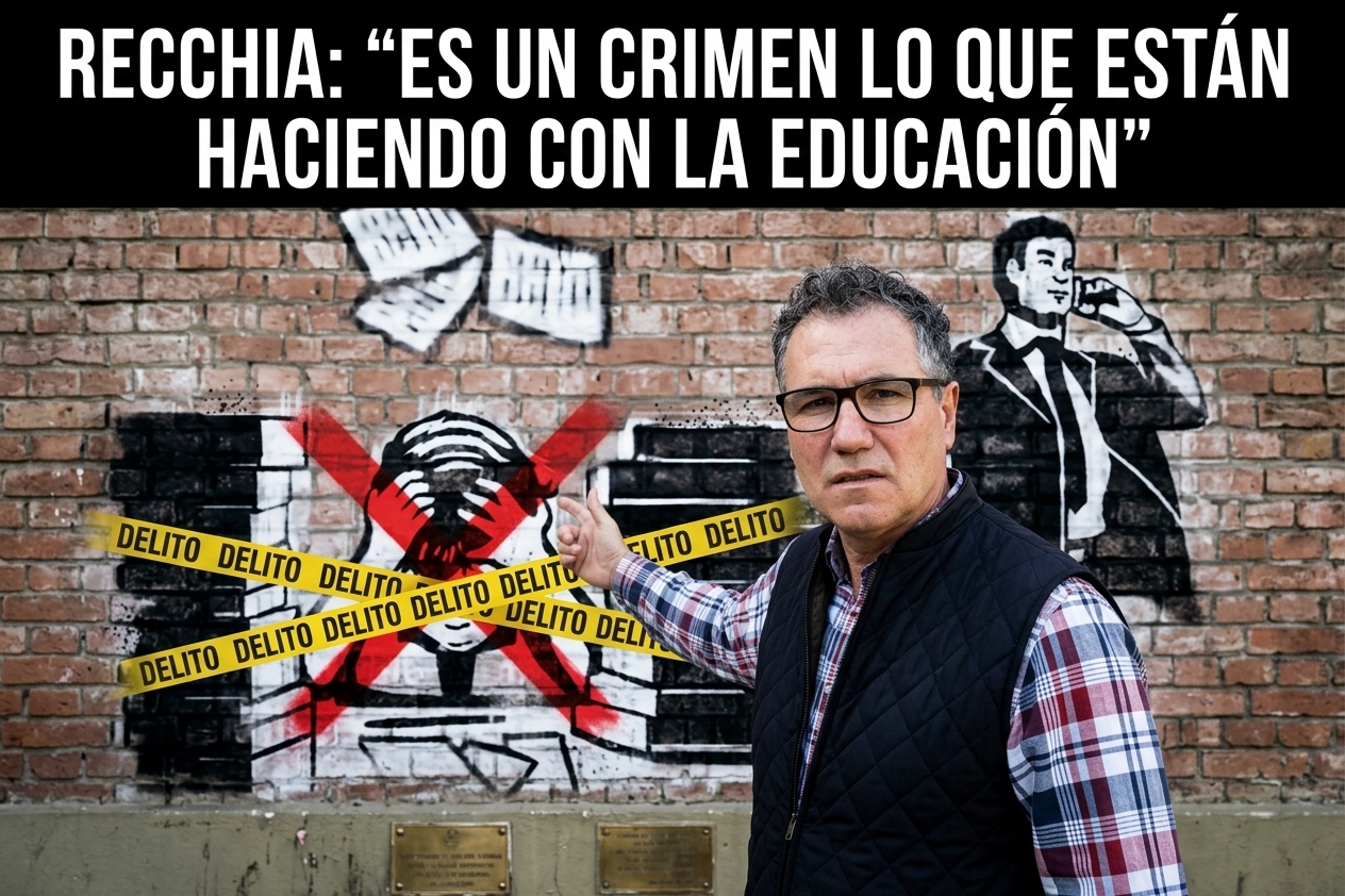 Miguel Recchia: “Es un crimen lo que están haciendo con la educación”